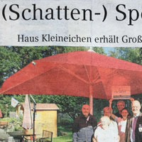 Bericht im »Bergischen Sonntagsblatt« über die Spende der StadtWerke Rösrath.