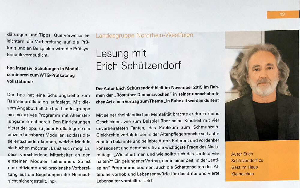 Bericht im bpa Magazin