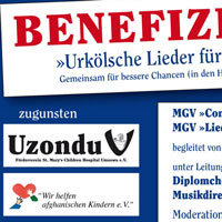 Benefizkonzert 2018 zugunsten "Uzondu" und "Wir helfen afghanischen Kinder e. V."