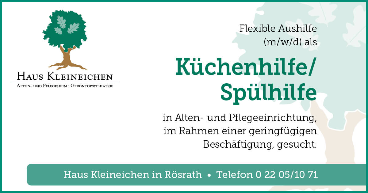 Stellenanzeige: Küchenhilfe/Aushilfe m/w/d