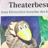 Pressebericht über den Besuch des Theaterstücks »Der kleine Rabe«