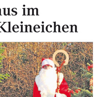Pressebericht über den Besuch des Nikolaus im Haus Kleineichen